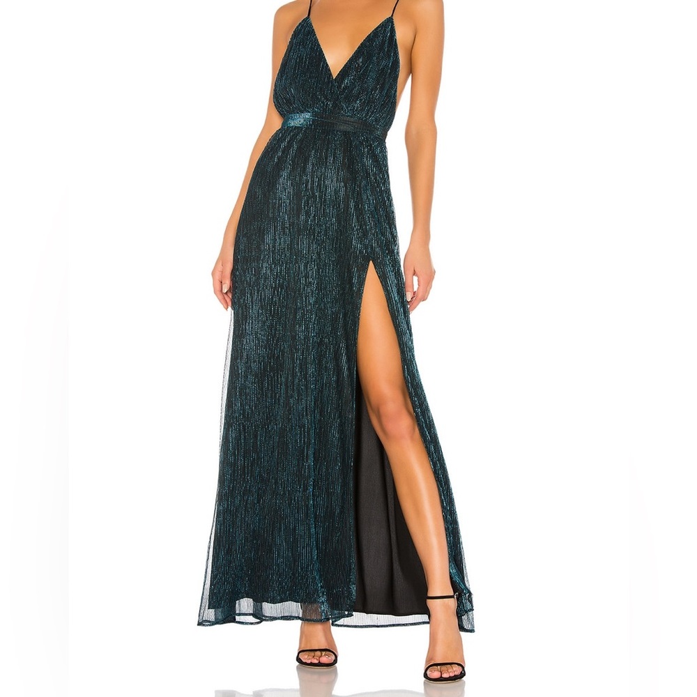x REVOLVE Harper Gown in blue. Size small.